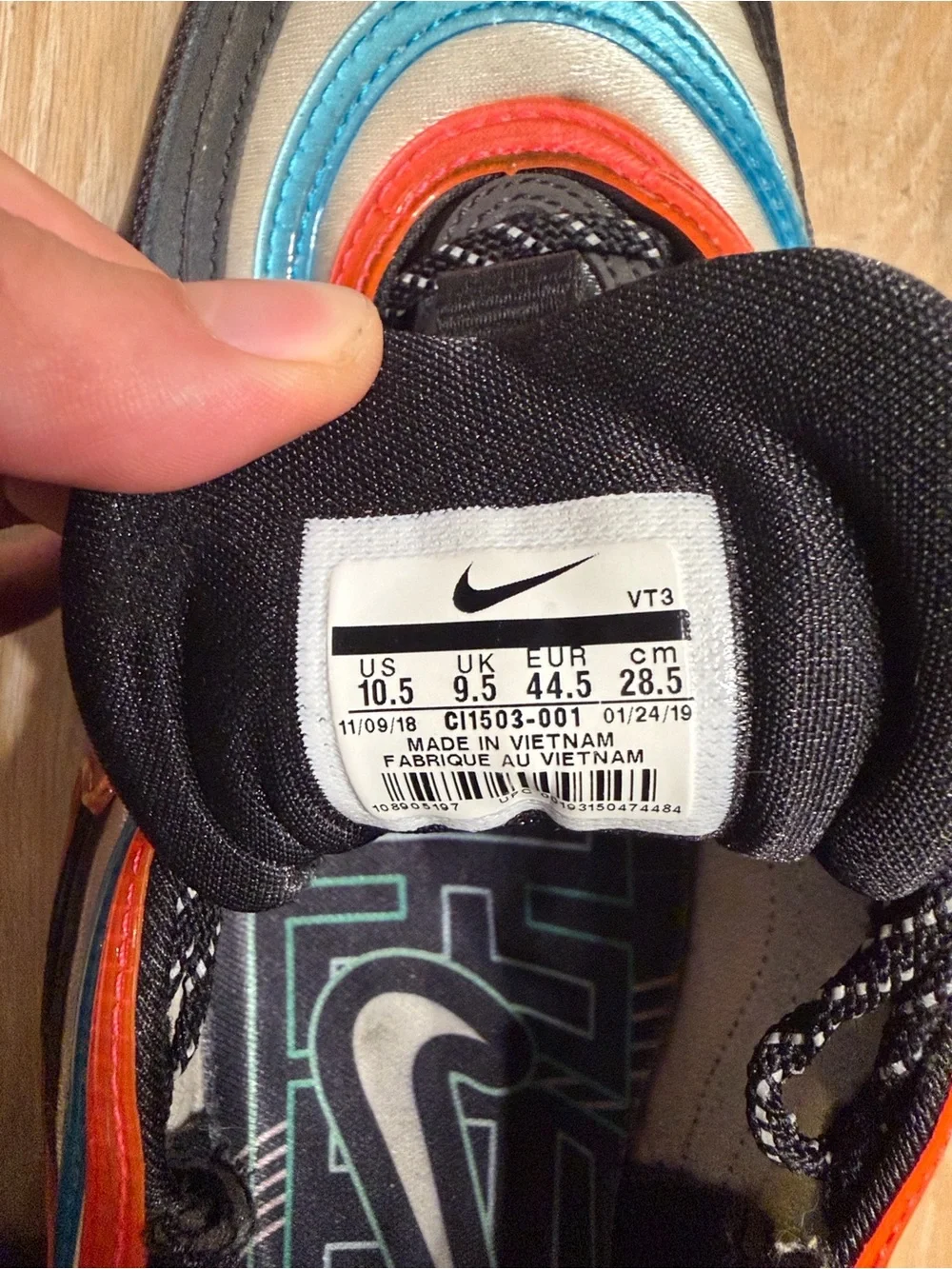 Nike Men’s Air Max 97 “Seoul” with Orange & Blue Accents